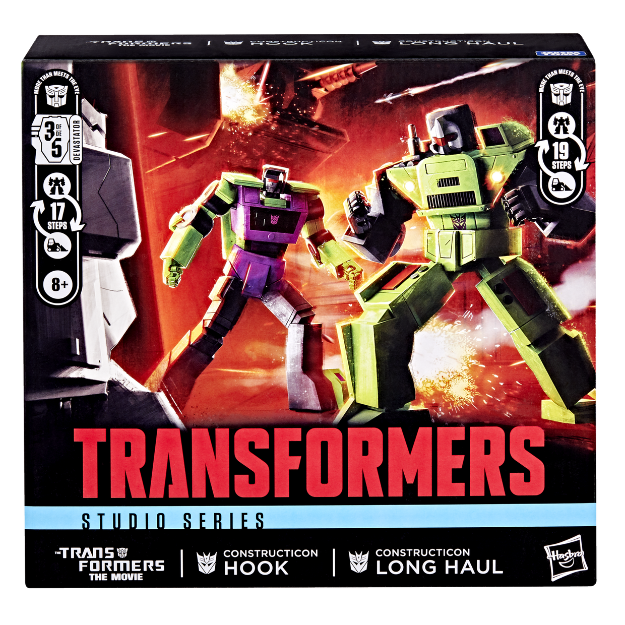 (Pre-order) Transformers Studio Series The Transformers: The Movie Constructicon Long Haul & Constructicon Hook