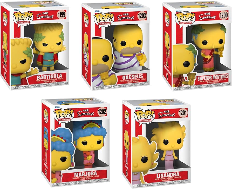 The Simpsons (Greek) Set of 5 - Funko Pop! Vinyl Figures
