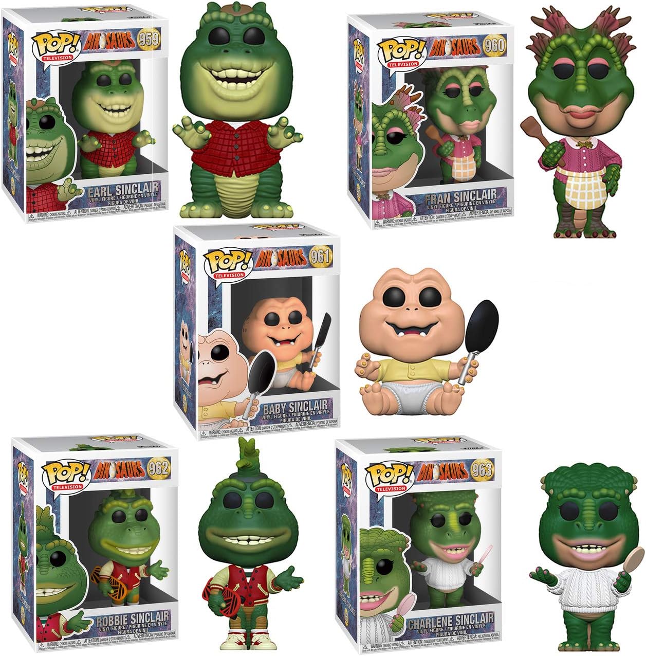Dinosaurs Set of 5 - Funko Pop! Vinyl Figures