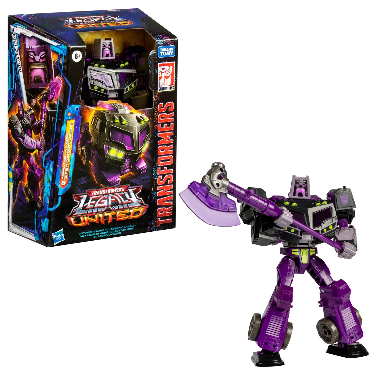 Transformers Legacy United Voyager Class Transformers: Animated Universe Decepticon Motormaster