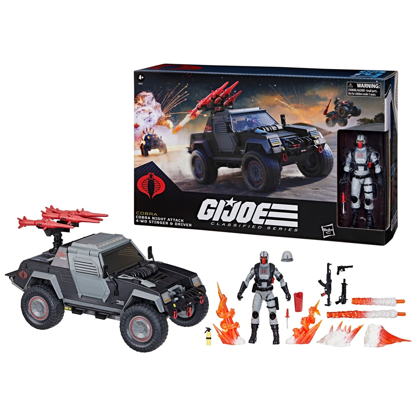 G.I. Joe Classified Series, Cobra Night Attack 4-WD Stinger & Driver, 120