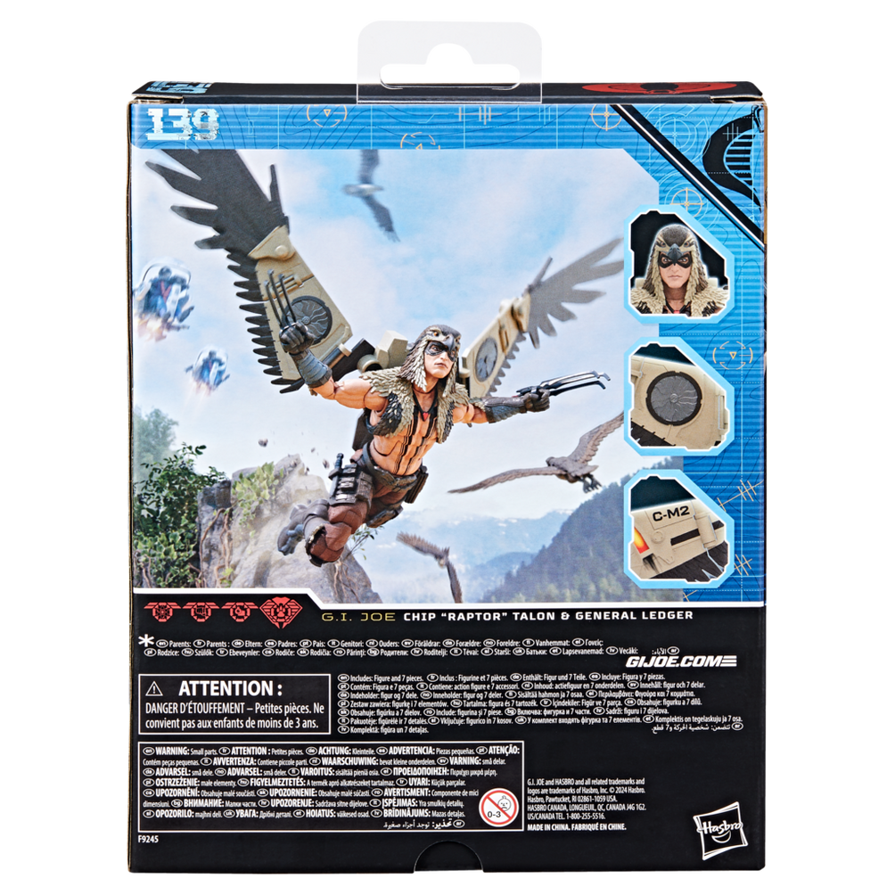 G.I. Joe Classified Series #139, CHIP "RAPTOR" TALON & GENERAL LEDGER