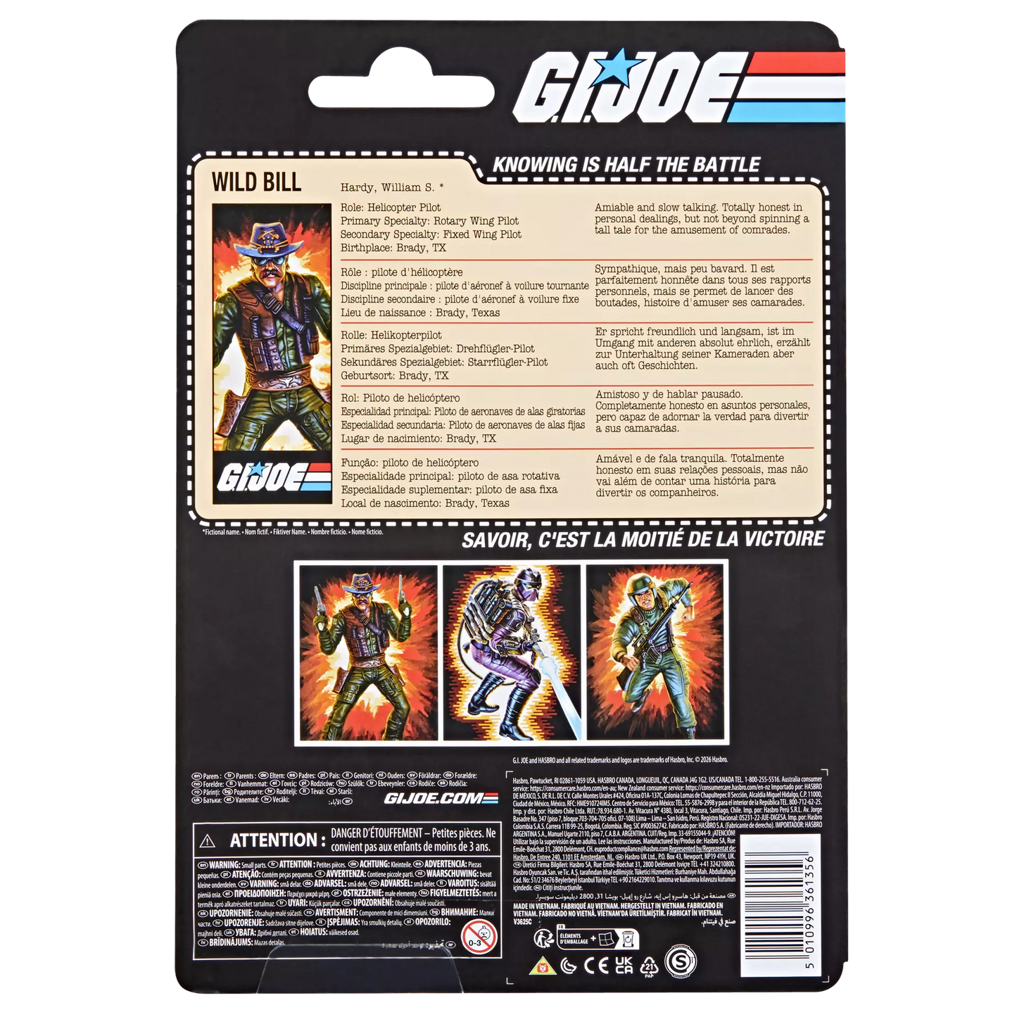 (Pre-Order) G.I. Joe Classified Series Retro Cardback William "Wild Bill" Hardy Action Figure
