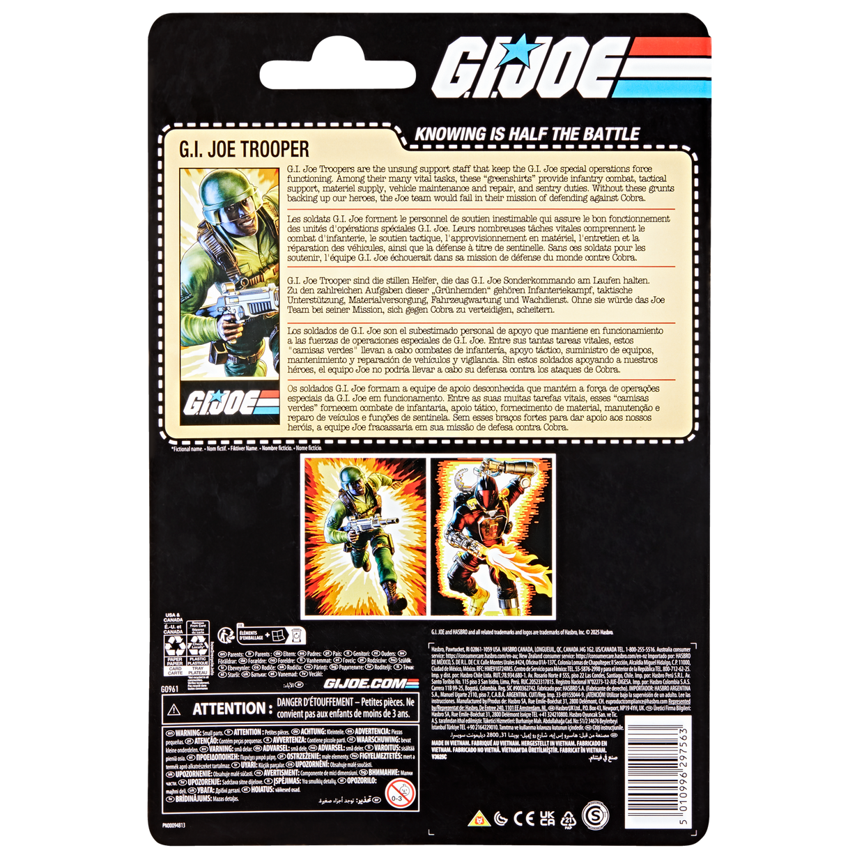(Pre-Order) G.I. Joe Classified Series Retro Cardback G.I. Joe Trooper