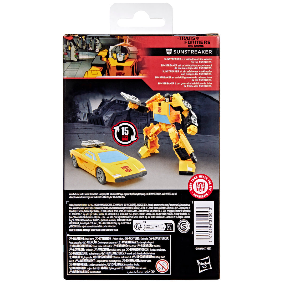 (Pre-Order) Transformers Studio Series The Transformers: The Movie Deluxe Class Sunstreaker Action Figure