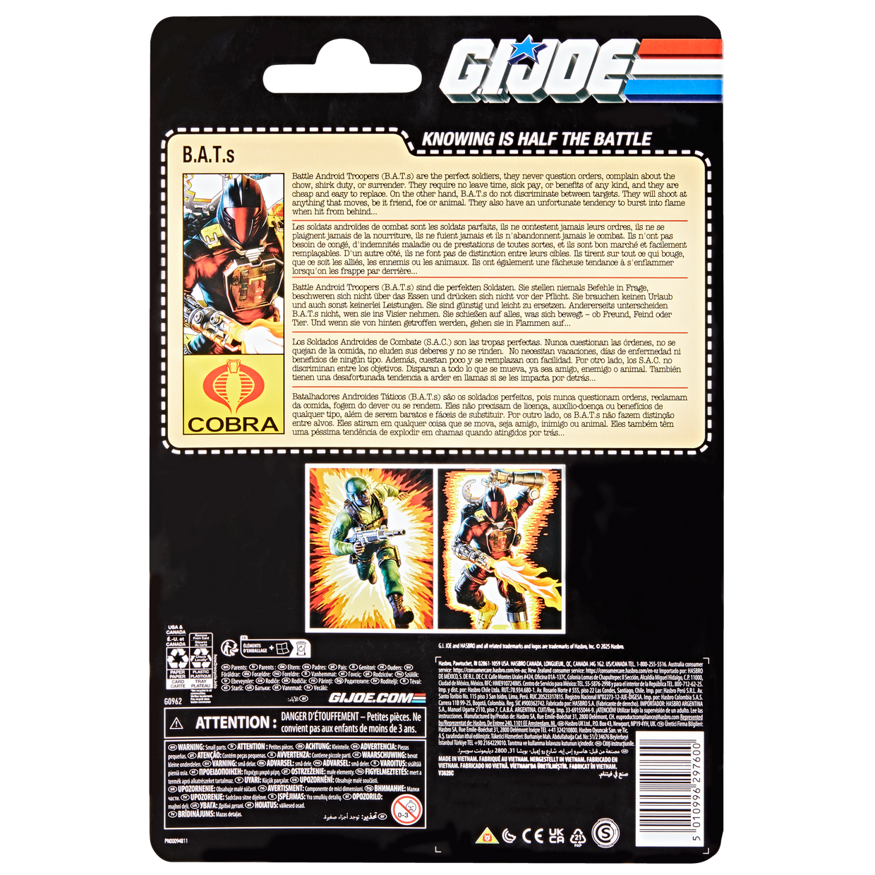 (Pre-Order) G.I. Joe Classified Series Retro Cardback B.A.T. (Battle Android Trooper)