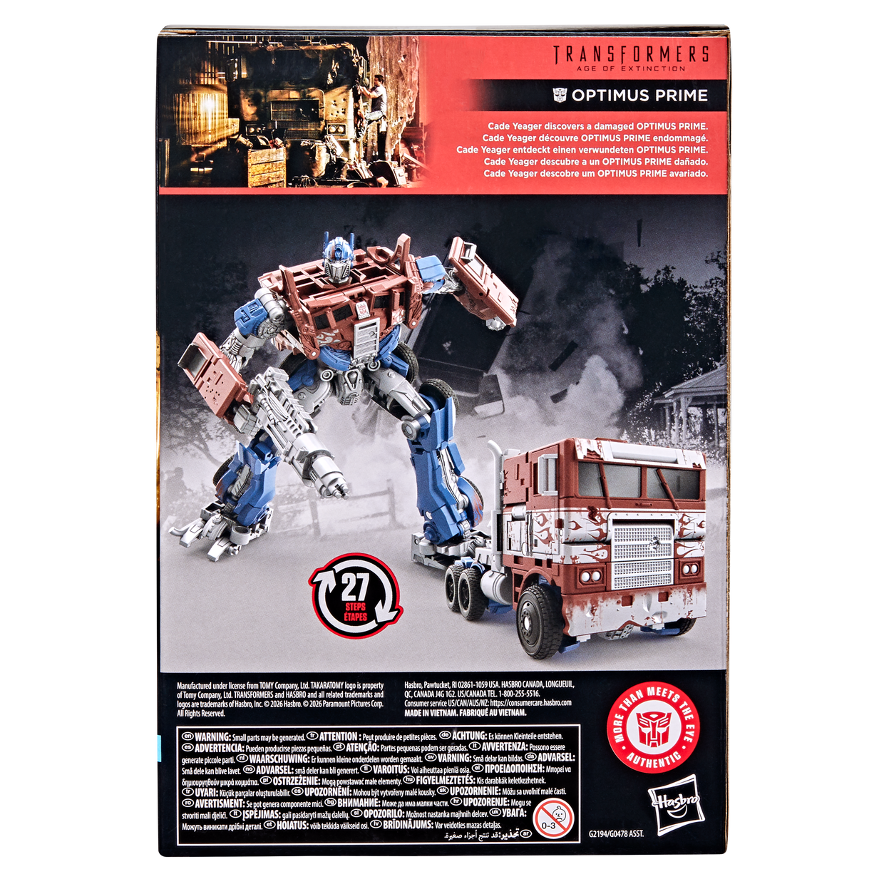 (Pre-Order) Transformers Studio Series Age of Extinction Voyager Class Optimus Prime