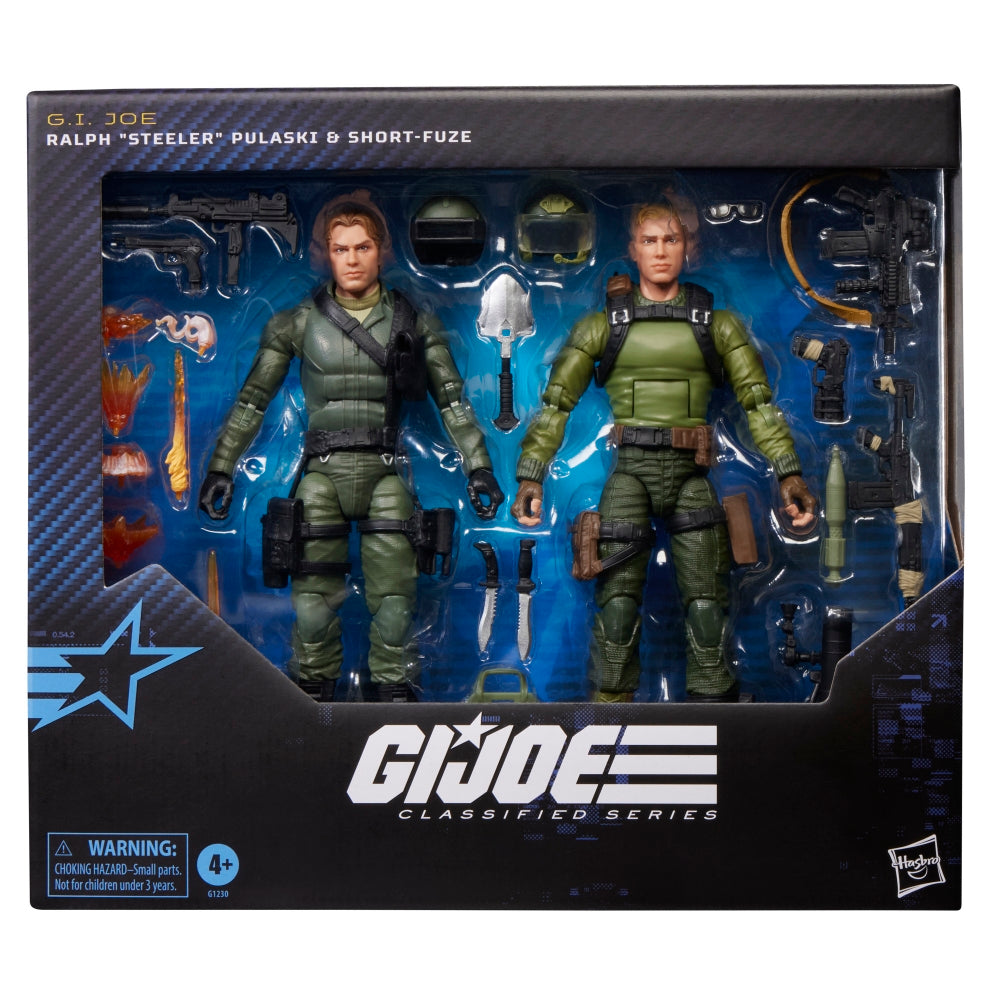 (Pre-Order) G.I. Joe Classified Series #181, Ralph “Steeler” Pulaski & Short-Fuze Action Figure Set