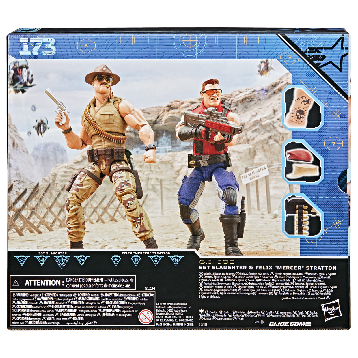 (Pre-Order) G.I. Joe Classified Series #173, Sgt Slaughter & Felix 'Mercer' Stratton