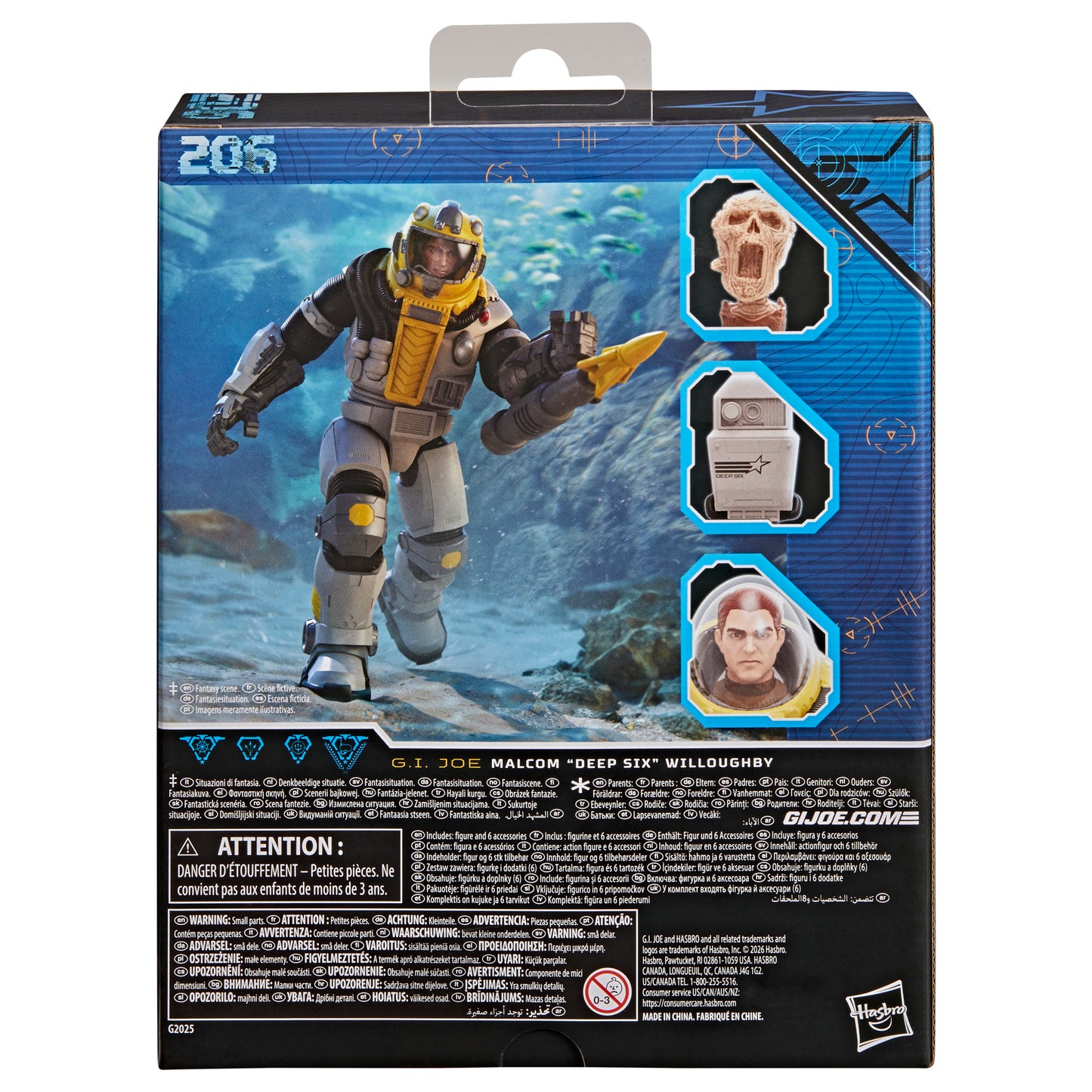 (Pre-Order) G.I. Joe Classified Series #206, Malcom "Deep Six" Willoughby