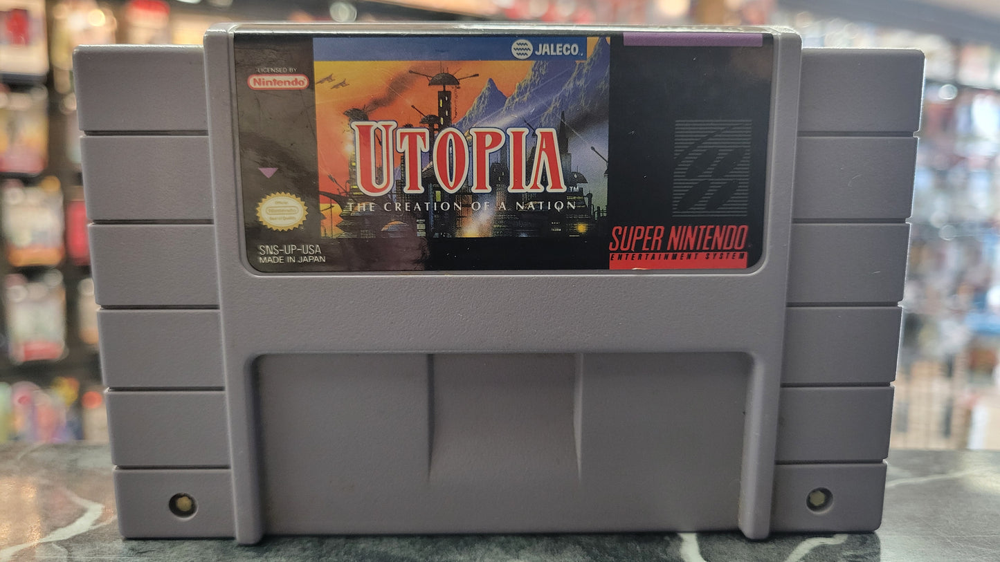 Utopia The Creation Of A Nation (Super Nintendo SNES, 1993)