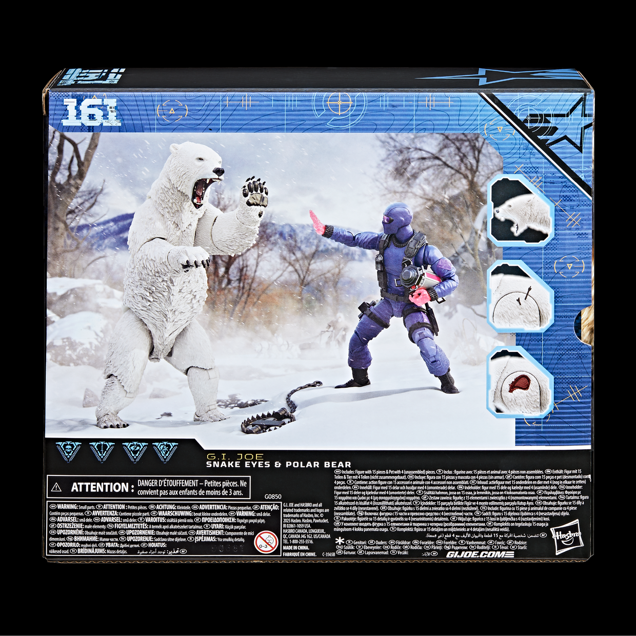 (Pre-Order) G.I. Joe Classified Series #161, Snake Eyes & Polar Bear