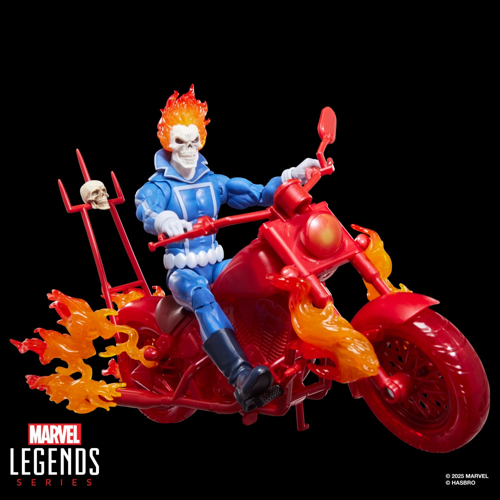 Marvel Legends Series Ghost Rider, Johnny Blaze Action Figure with Motorcycle