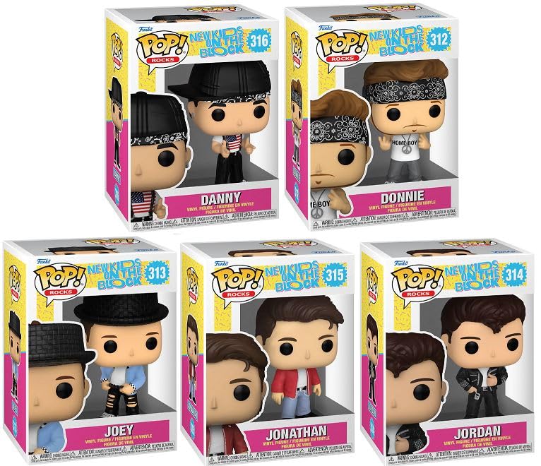 New Kids on the Block Set of 5 - Funko Pop! Vinyl Figures