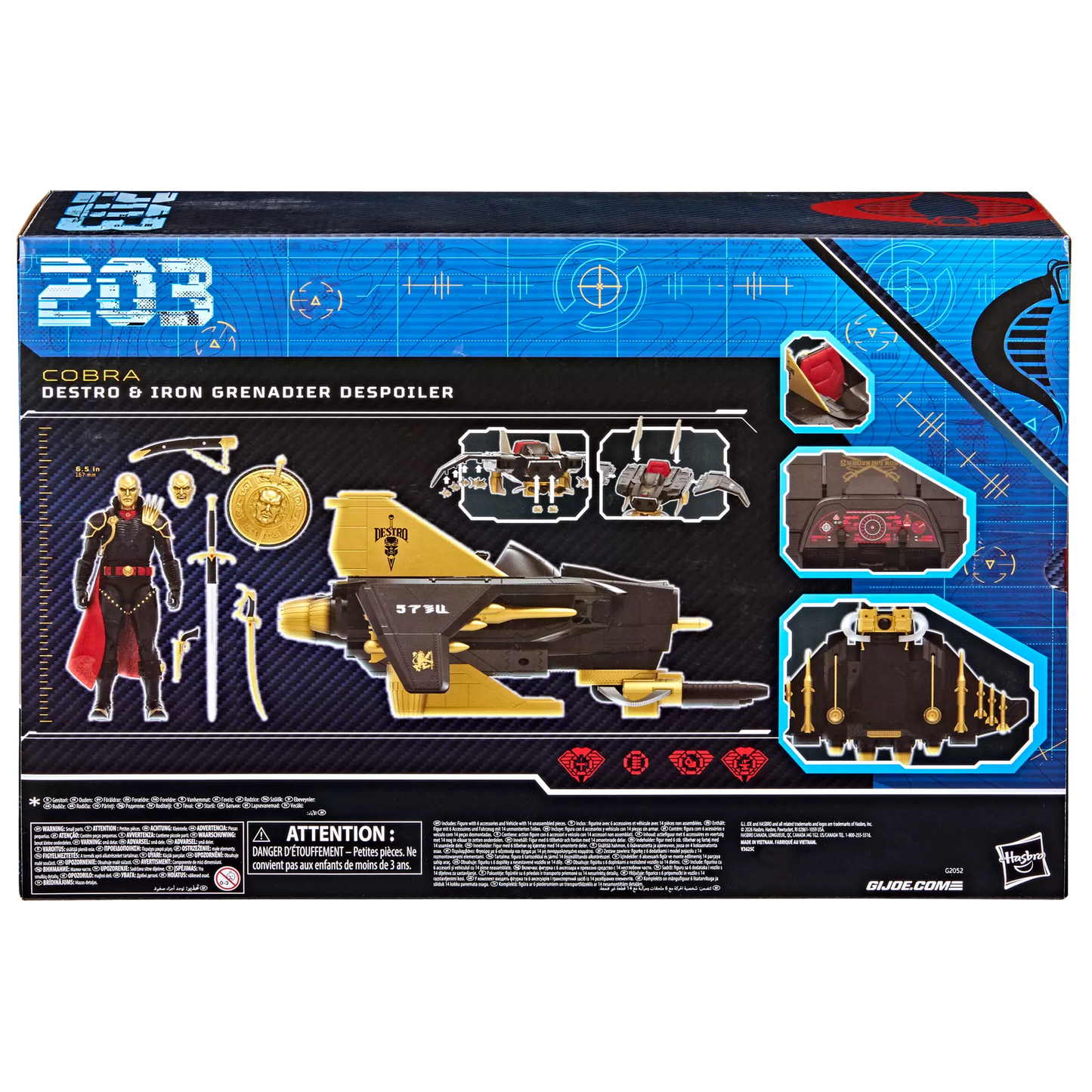 (Pre-Order) G.I. Joe Classified Series #203, Destro & Iron Grenadier Despoiler