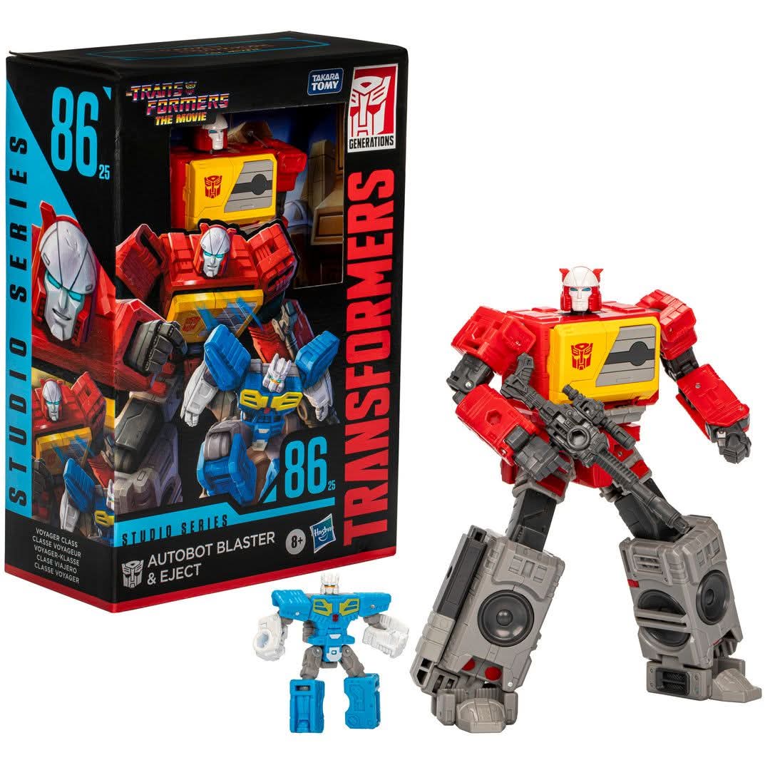 (Pre-Order) Transformers Studio Series Voyager The Transformers: The Movie 86-25 Autobot Blaster & Eject