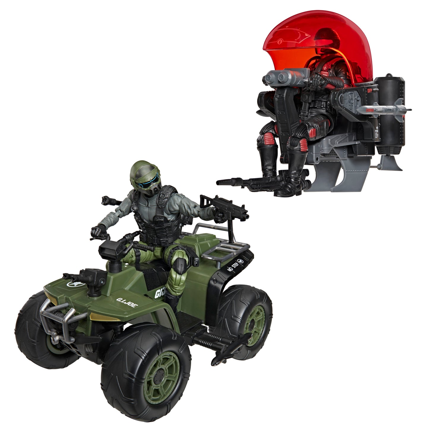 (Pre-Order) G.I. Joe Classified Series #218, Snake Eyes & Varmint ATV Vs. Stealth Viper & Cobra Stealth Flight Pod (Trubble Bubble)