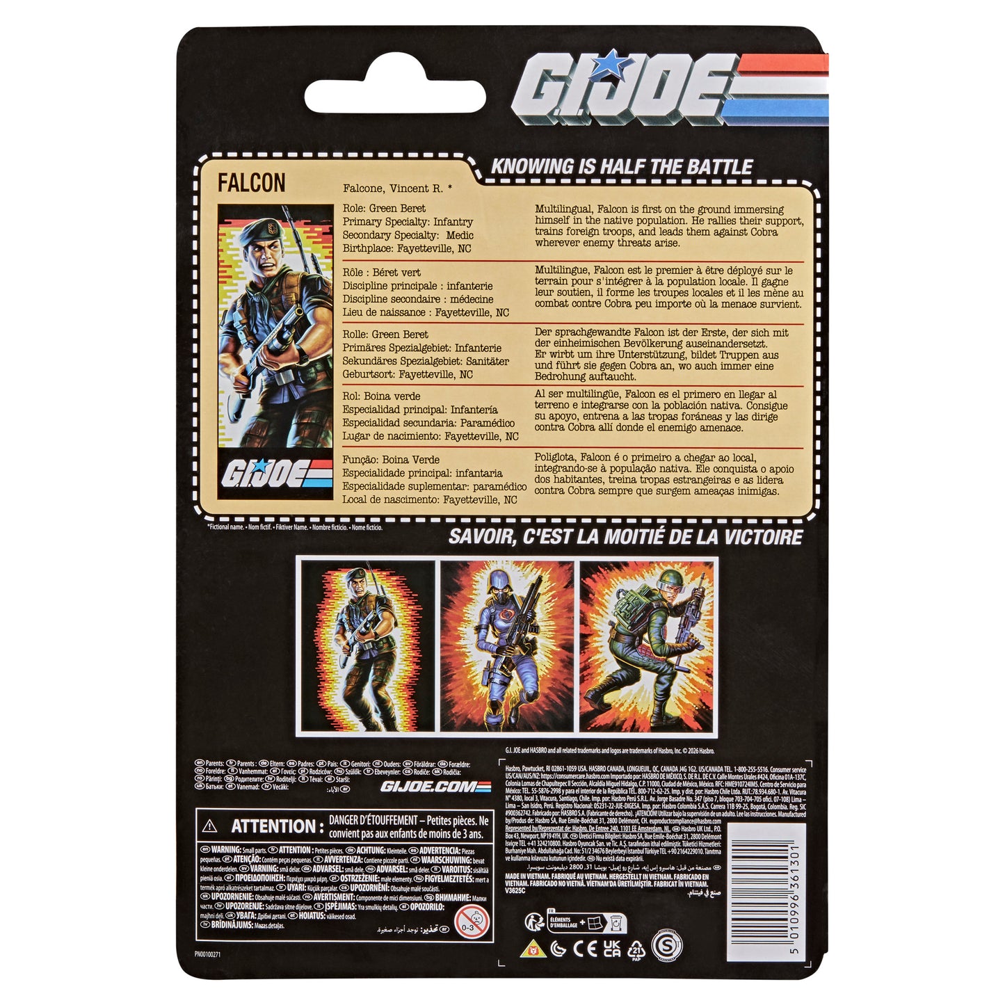 (Pre-Order) G.I. Joe Classified Series Retro Cardback Vincent R. "Falcon" Falcone