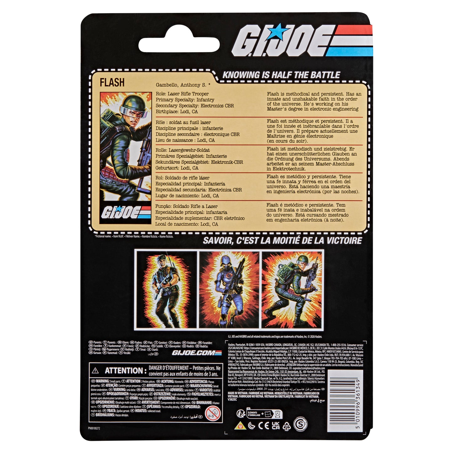 (Pre-Order) G.I. Joe Classified Series Retro Cardback Anthony "Flash" Gambello