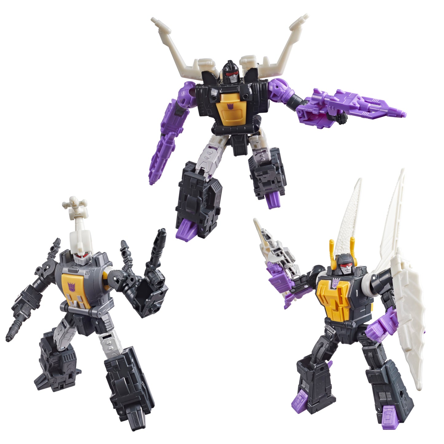 (Pre-Order) Transformers Studio Series The Transformers: The Movie MTMTE Collection Insecticon Bombshell, Insecticon Shrapnel, & Insecticon Kickback