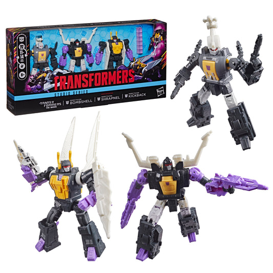 (Pre-Order) Transformers Studio Series The Transformers: The Movie MTMTE Collection Insecticon Bombshell, Insecticon Shrapnel, & Insecticon Kickback