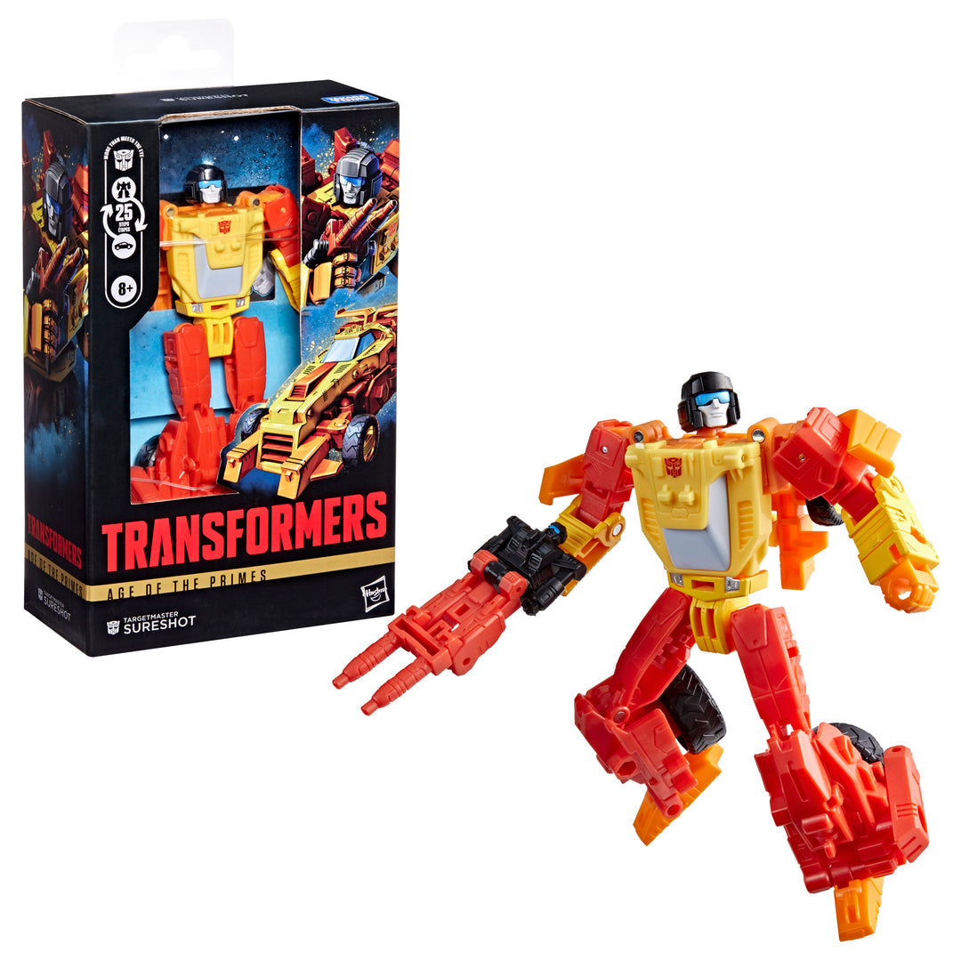 (Pre-Order) Transformers Age of the Primes Deluxe Class Targetmaster Sureshot Action Figure
