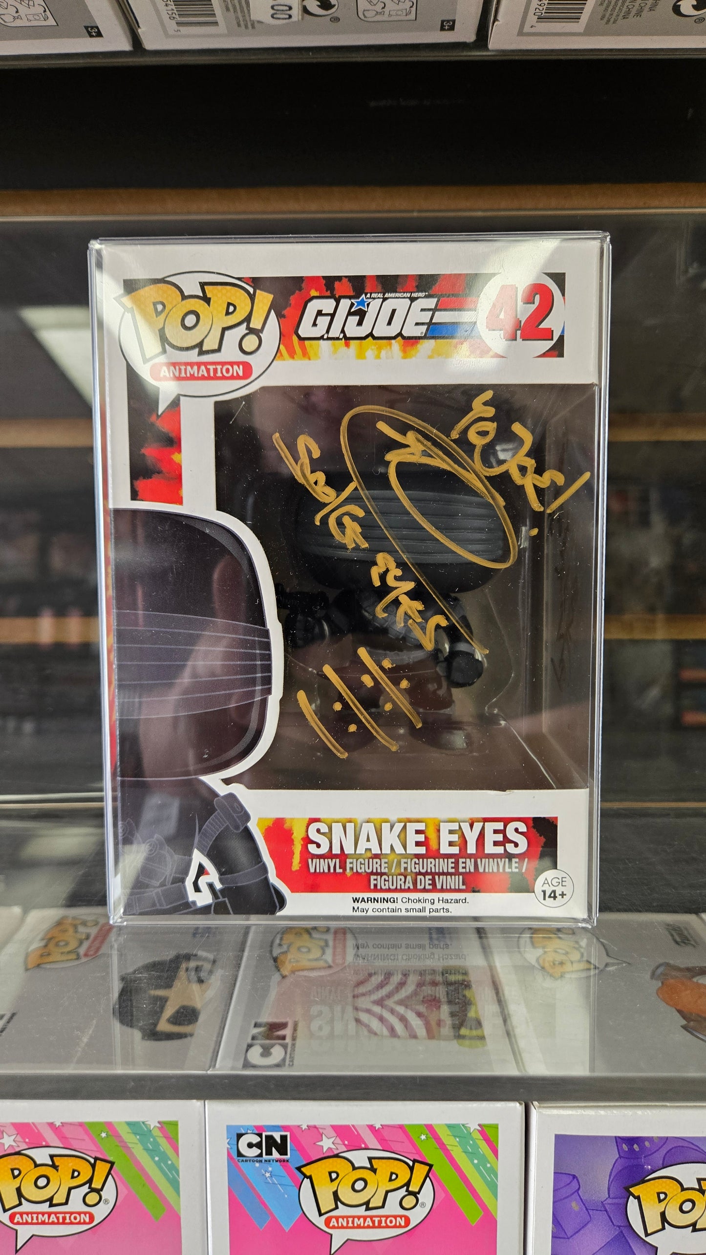Snake Eyes #42 *SIGNED* - Gi Joe Funko Pop! Vinyl Figure