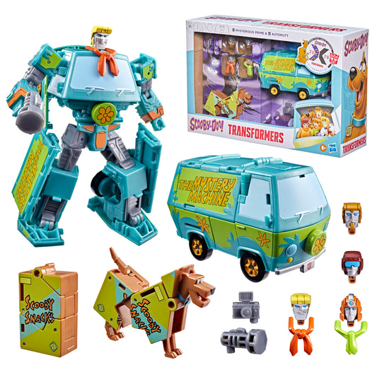 (Pre-Order) Transformers Scooby Doo Mysterious Prime & Automutt