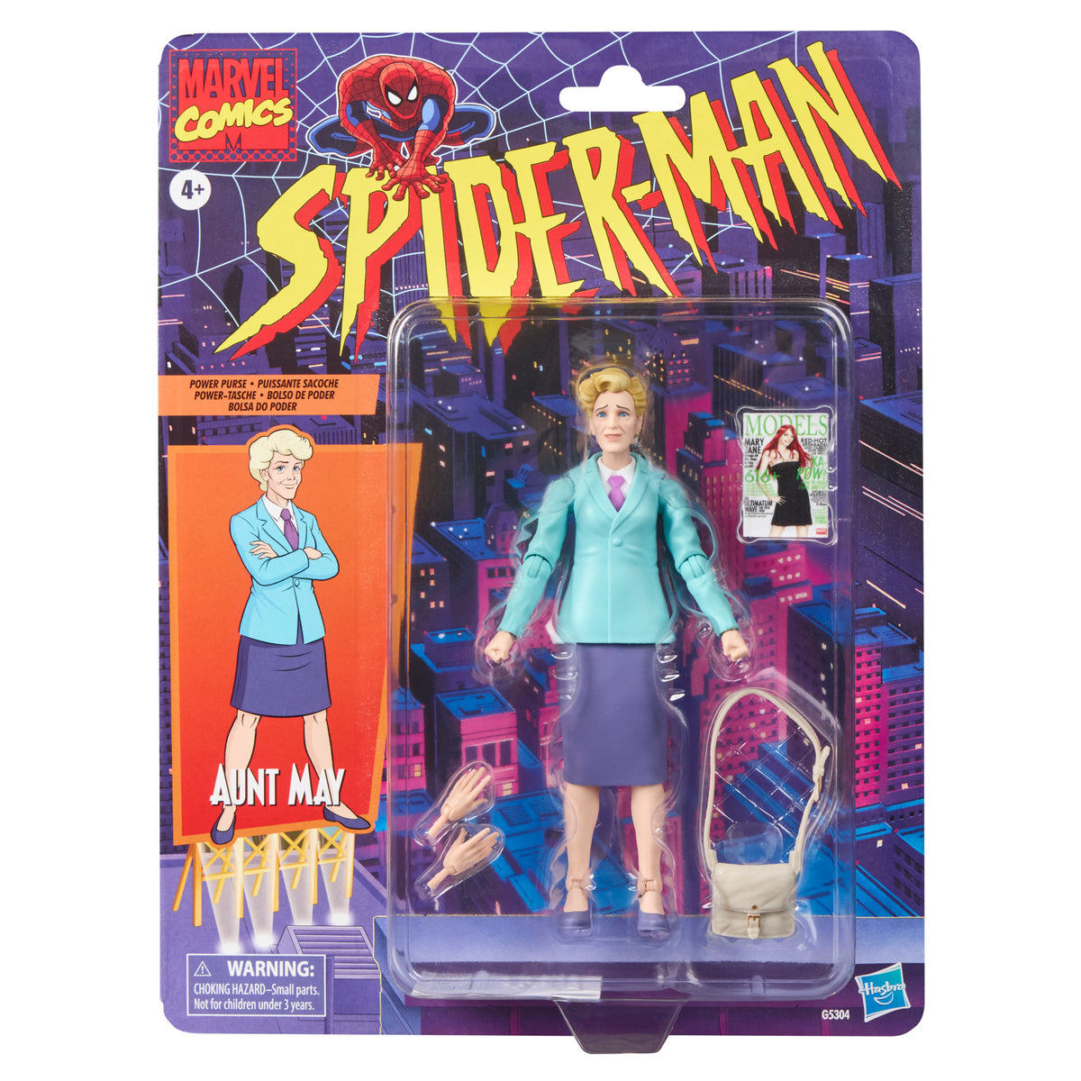 (Pre-Order) Marvel Legends Retro Cardback Aunt May, Spider-Man: The Animated Series