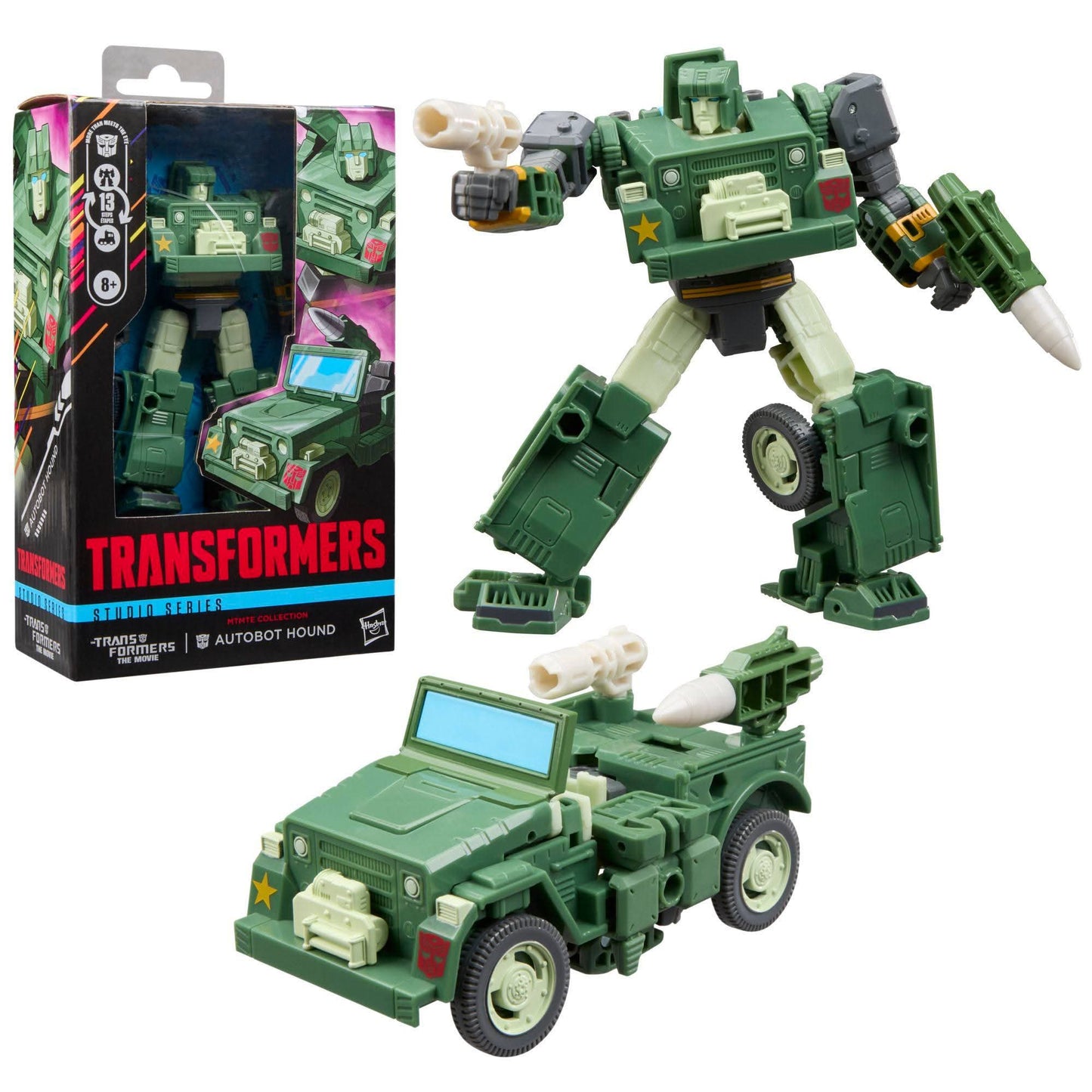 (Pre-Order) Transformers Studio Series MTMTE Collection The Transformers: The Movie Deluxe Class Autobot Hound Action Figure ( Target Exclusive )