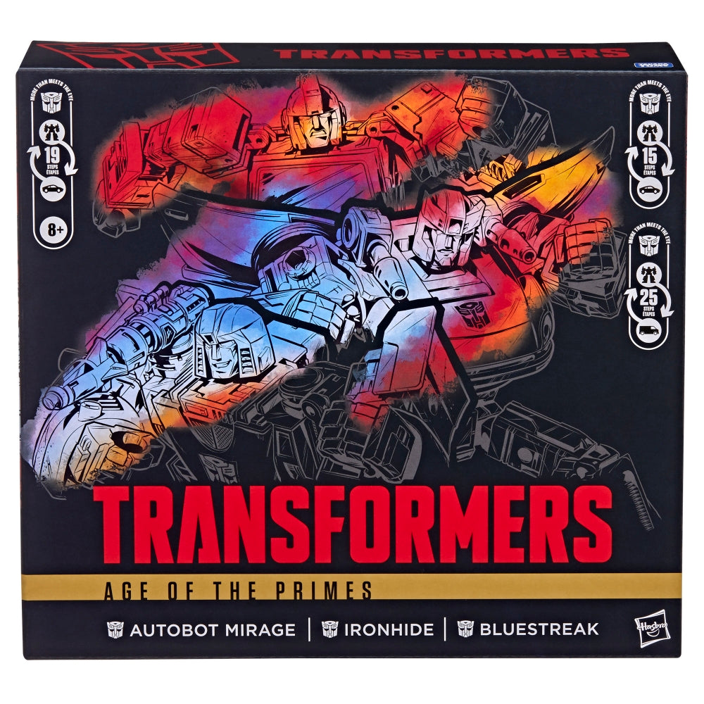 (Pre-Order) Transformers Age of the Primes Generations Selects Mirage Ironhide Bluestreak Converting Action Figures