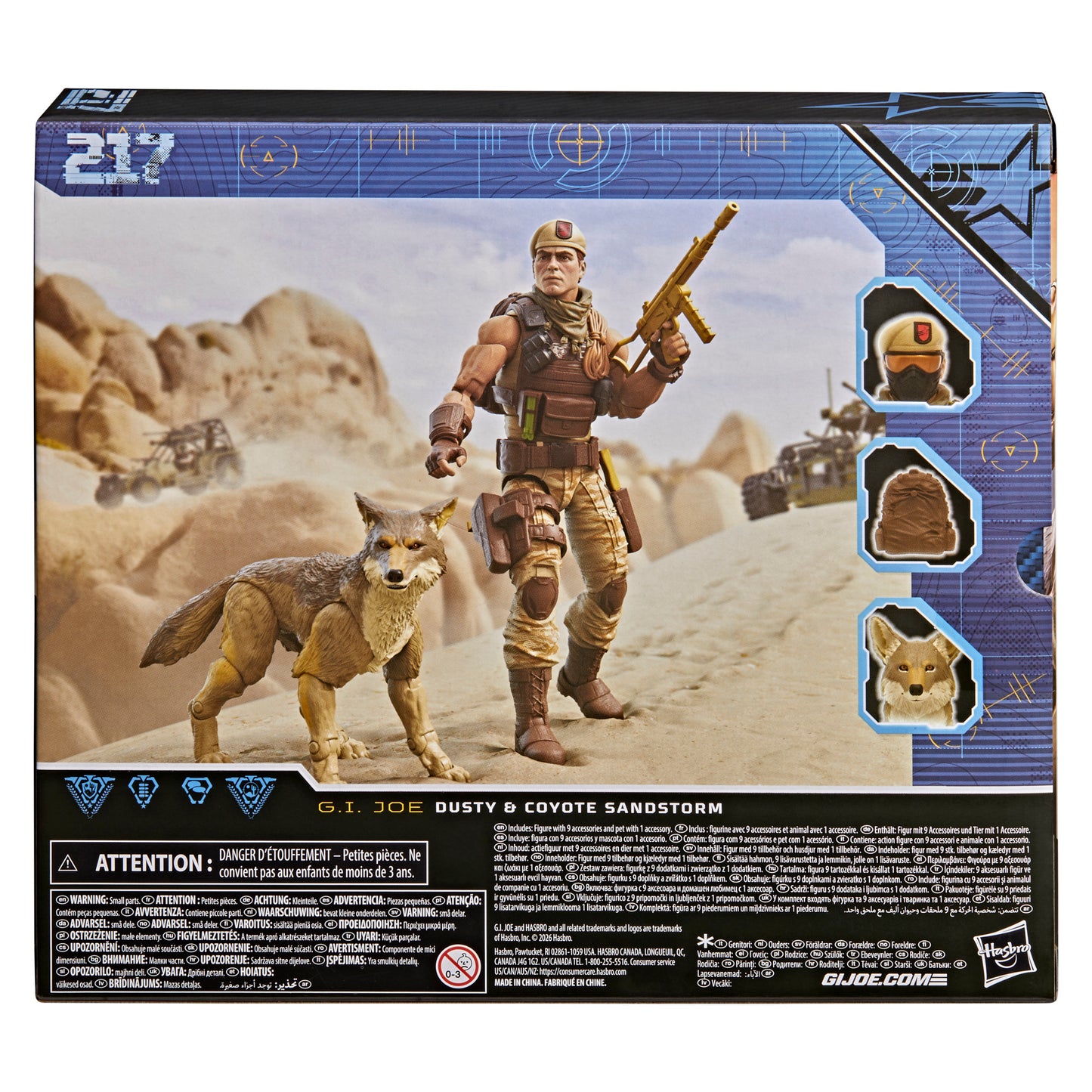 (Pre-Order) G.I. Joe Classified Series #217, Dusty & Coyote Sandstorm