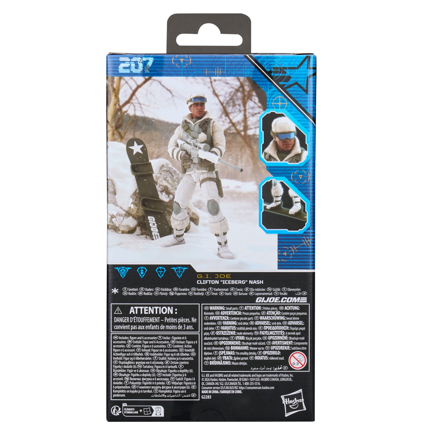 (Pre-Order) G.I. Joe Classified Series #207, Clifton "Iceberg" Nash