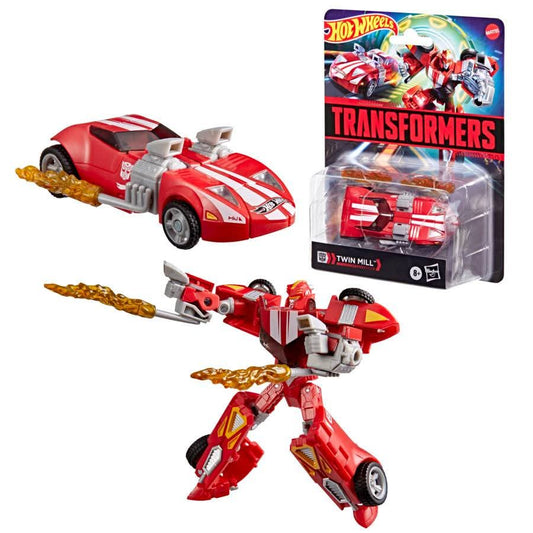 (Pre-Order) Transformers Collaborative Hot Wheels® x Transformers Twin Mill red (Target Exclusive)