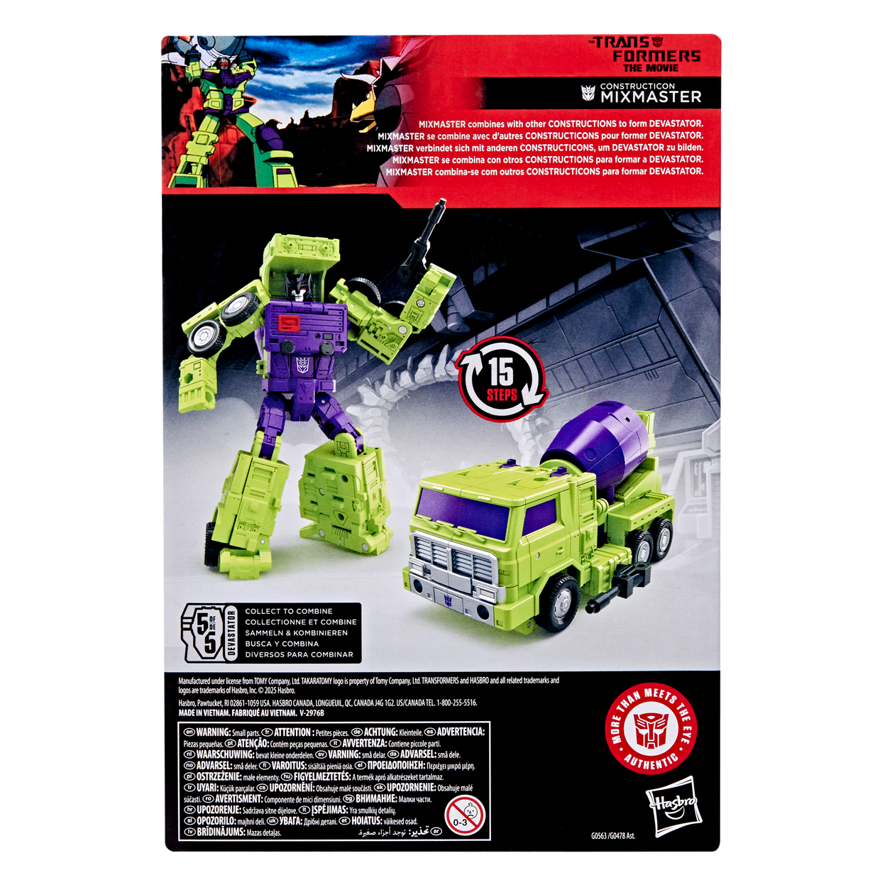 (Pre-Order) Transformers Studio Series Voyager Class The Transformers: The Movie Constructicon Mixmaster