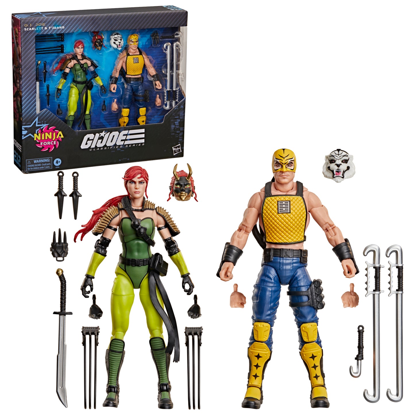 (Pre-Order) G.I. Joe Classified Series #212, Ninja Force Scarlett and T'Jbang