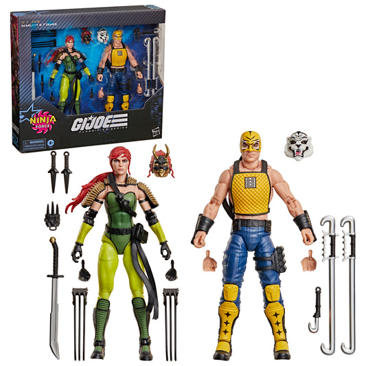 (Pre-Order) G.I. Joe Classified Series #212, Ninja Force Scarlett and T'Jbang