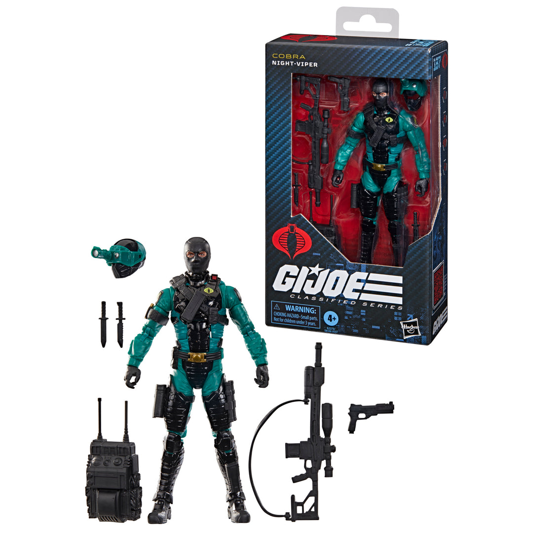 (Pre-Order) G.I. Joe Classified Series #187, Night-Viper 6 inch Action Figure