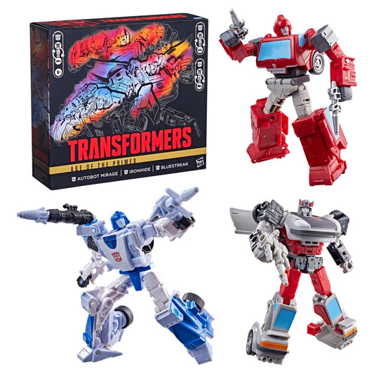 Transformers Age of the Primes Generations Selects Mirage Ironhide Bluestreak Converting Action Figures