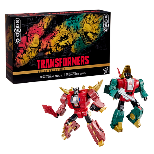 (Pre-Order) Transformers Age of the Primes G2 Universe Dinobot Slug and G2 Universe Dinobot Snarl