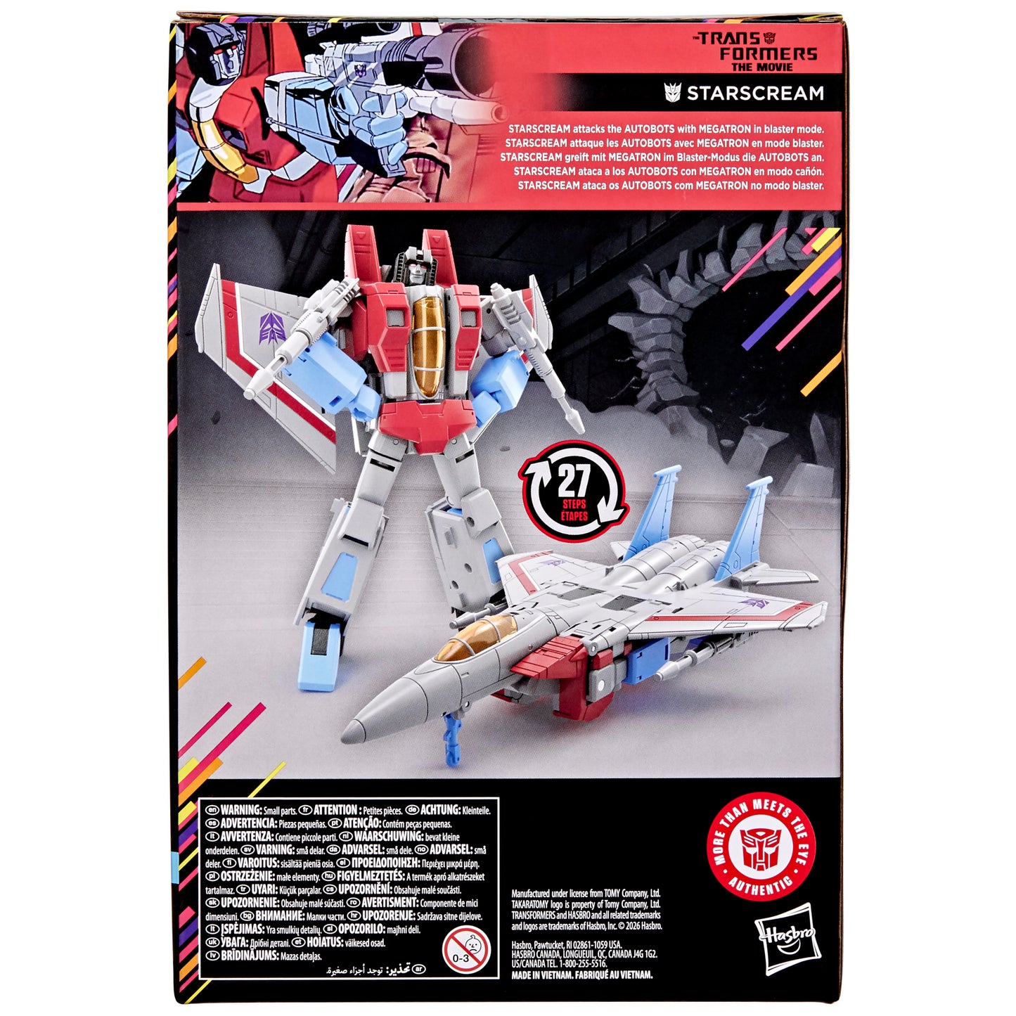 (Pre-Order) Transformers Studio Series MTMTE Collection The Transformers: The Movie Voyager Class Starscream