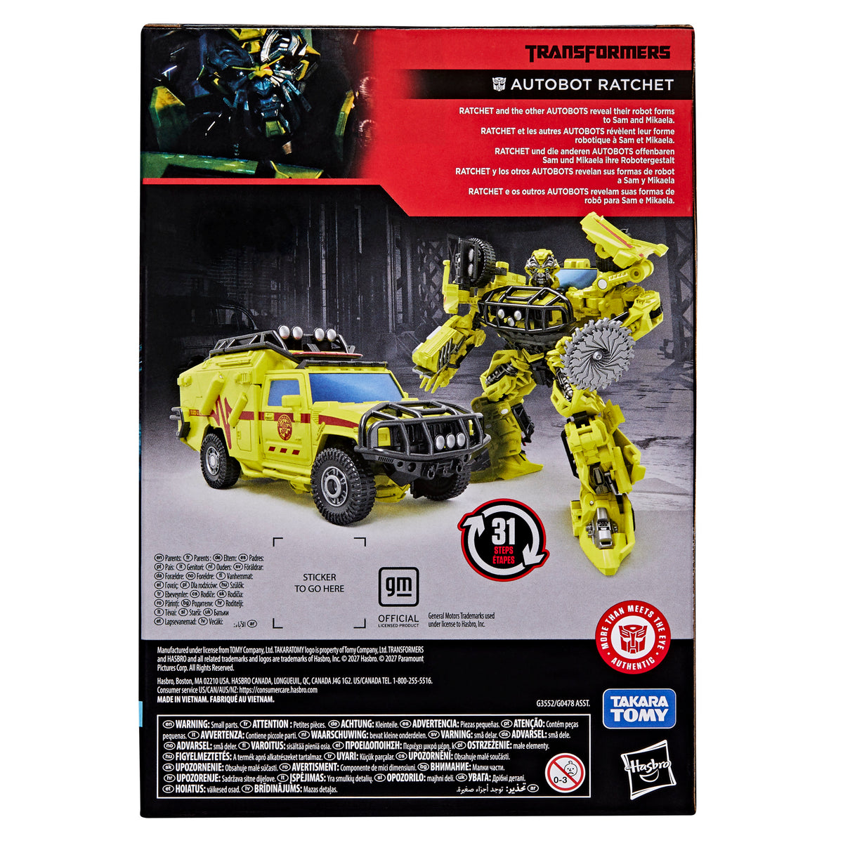 (Pre-Order) Transformers Studio Series Transformers Movie 1 Voyager Class Autobot Ratchet