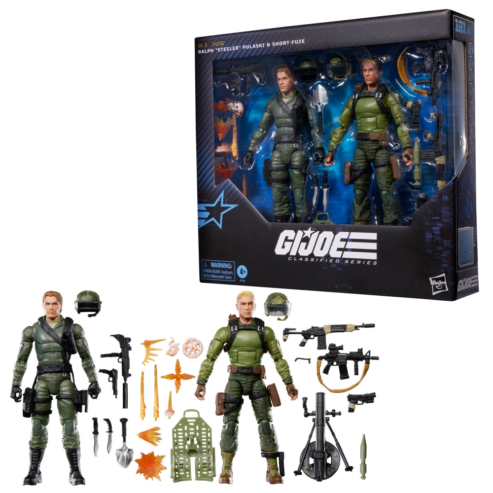 (Pre-Order) G.I. Joe Classified Series #181, Ralph “Steeler” Pulaski & Short-Fuze Action Figure Set
